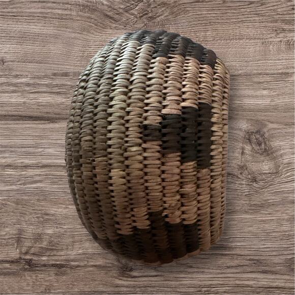 Vintage Native American 
HANDWOVEN COIL Southwest Lidded Basket Jar OOAC - Picture 8 of 12